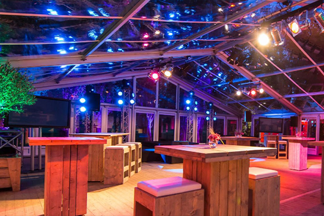 Tent bij een evenement